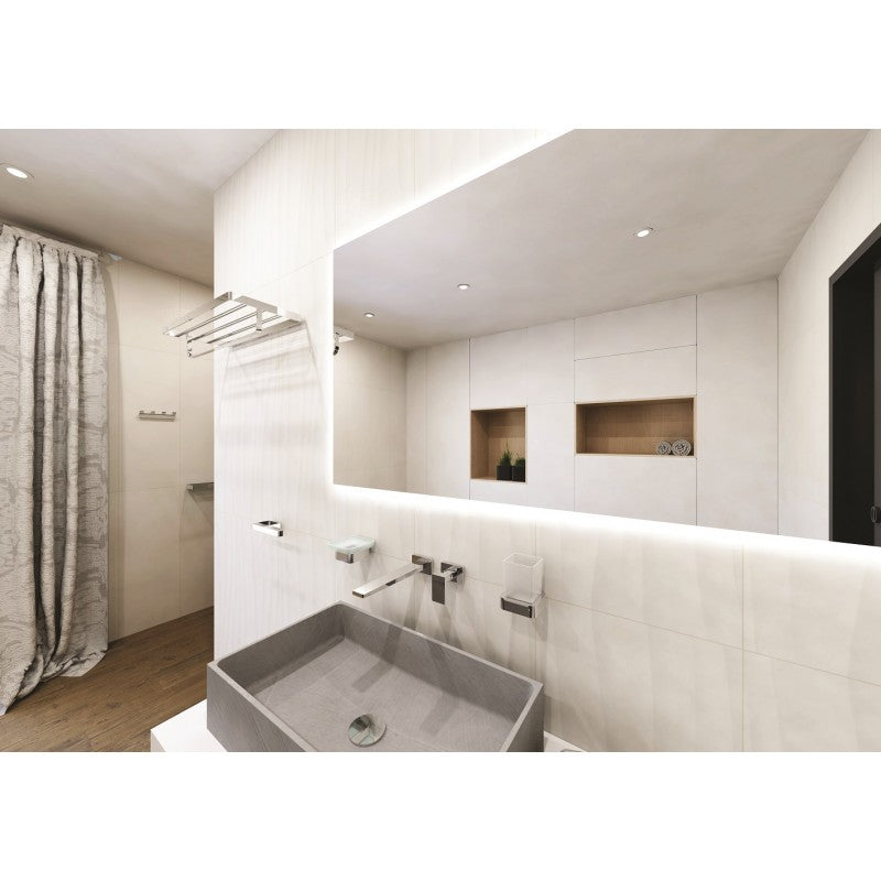 Mensola, portasciugamani SOLO in ottone cromato 60 x10,8 x25,5 cm