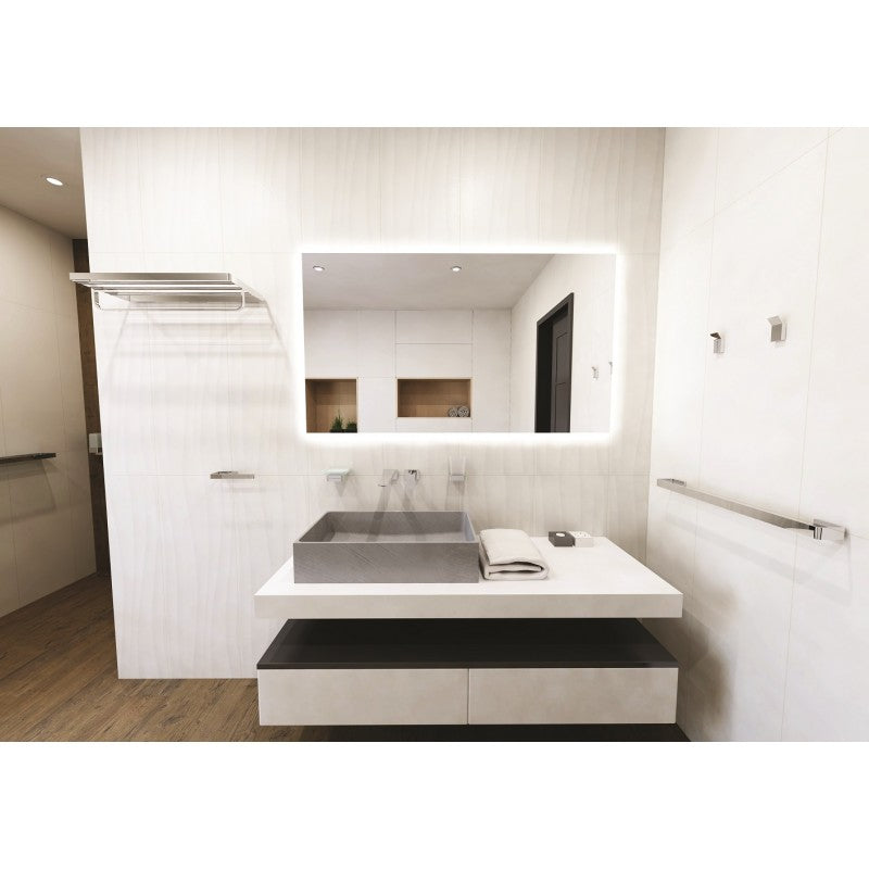 Mensola, portasciugamani SOLO in ottone cromato 60 x10,8 x25,5 cm