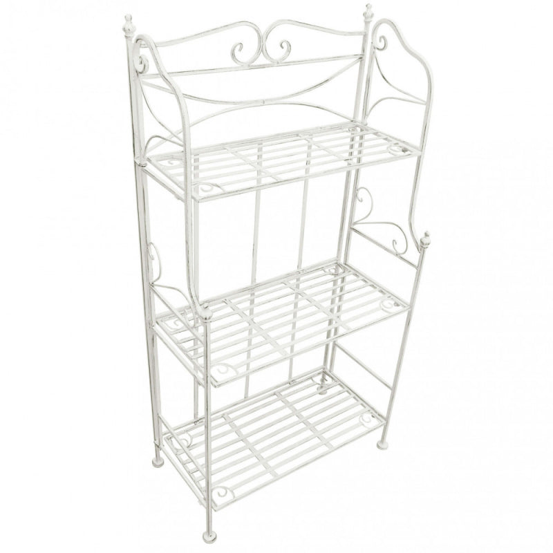 ÉTAGÈRE scaffale CLAUDE 3 PIANI BIANCO ANTICO