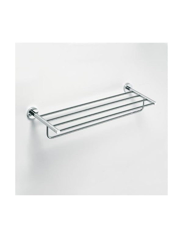 Mensola, mensola con portasciugamani OMEGA ottone cromato 65,5x11x20cm