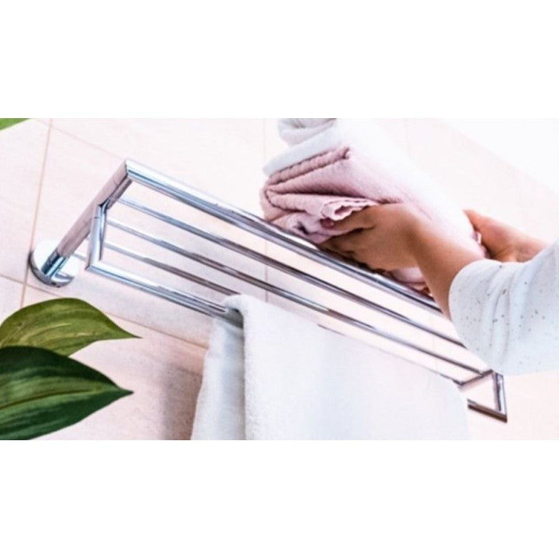 Mensola, mensola portasalviette OMEGA ottone cromato 65,5x12x21,5cm