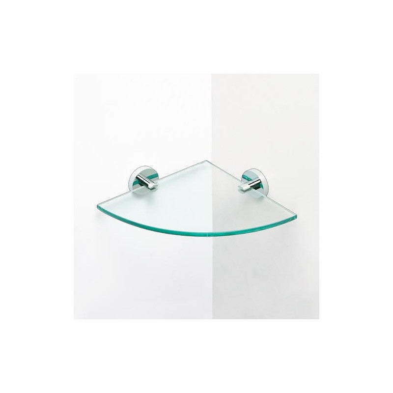 Mensola per doccia angolare da parete in vetro OMEGA 25,5x5,5x25,5cm