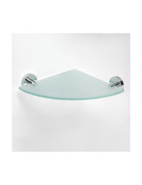 Mensola per doccia angolare da parete in vetro OMEGA 25,5x5,5x25,5cm