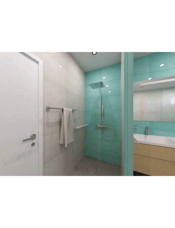 Mensola a muro per doccia in vetro TASI 60 x5 x13,2 cm