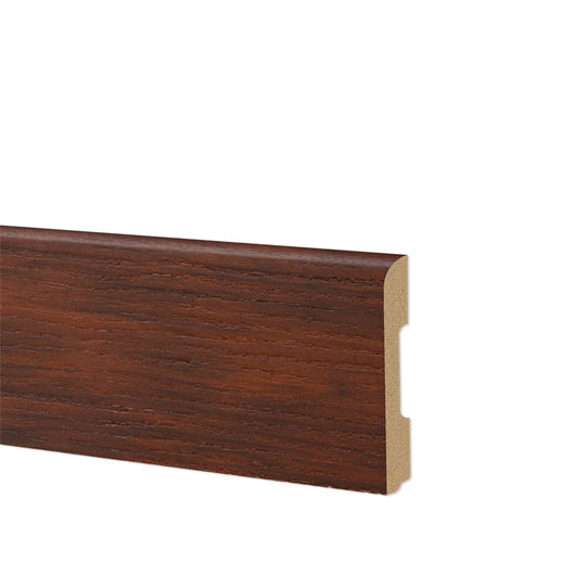 78ml Bancale di Battiscopa BC Spazzolato in POLIMERI EqualWood HI-TEC 68x10mm Bianco, Alluminio ecc. - NOCE