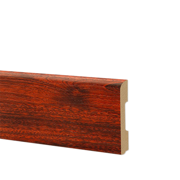 78ml Bancale di Battiscopa BC Spazzolato in POLIMERI EqualWood HI-TEC 68x10mm Bianco, Alluminio ecc. - MOGANO