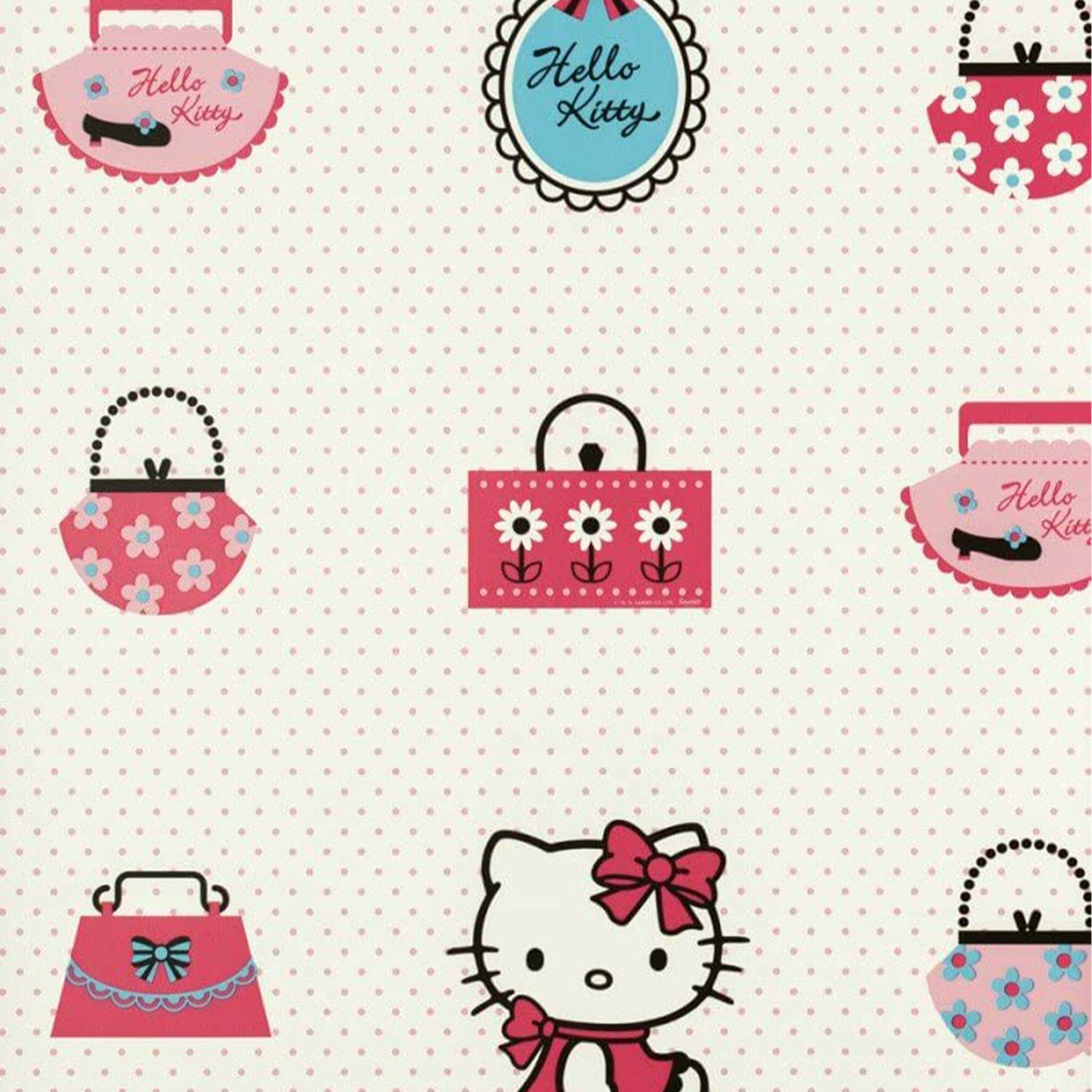 al mq  - Rotolo da 5,3mq di Carta da Parati TNT alta qualità  HELLO KITTY