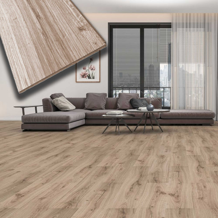 Pavimento in laminato 7mm Click Spazzolato DISCOLORED OAK 197x1205 - 10 anni garanzia