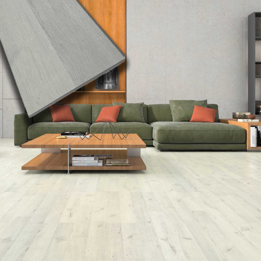 Pavimento in laminato 7mm Click Spazzolato ICE OAK 197x1205 - 10 anni garanzia