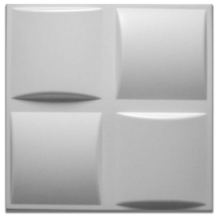 10/20mq di Pannelli in XPS (polistirene compatto) 3D a soffitto o Parete 50x50x2cm Bianchi 4 modelli - 20mq di cilindri