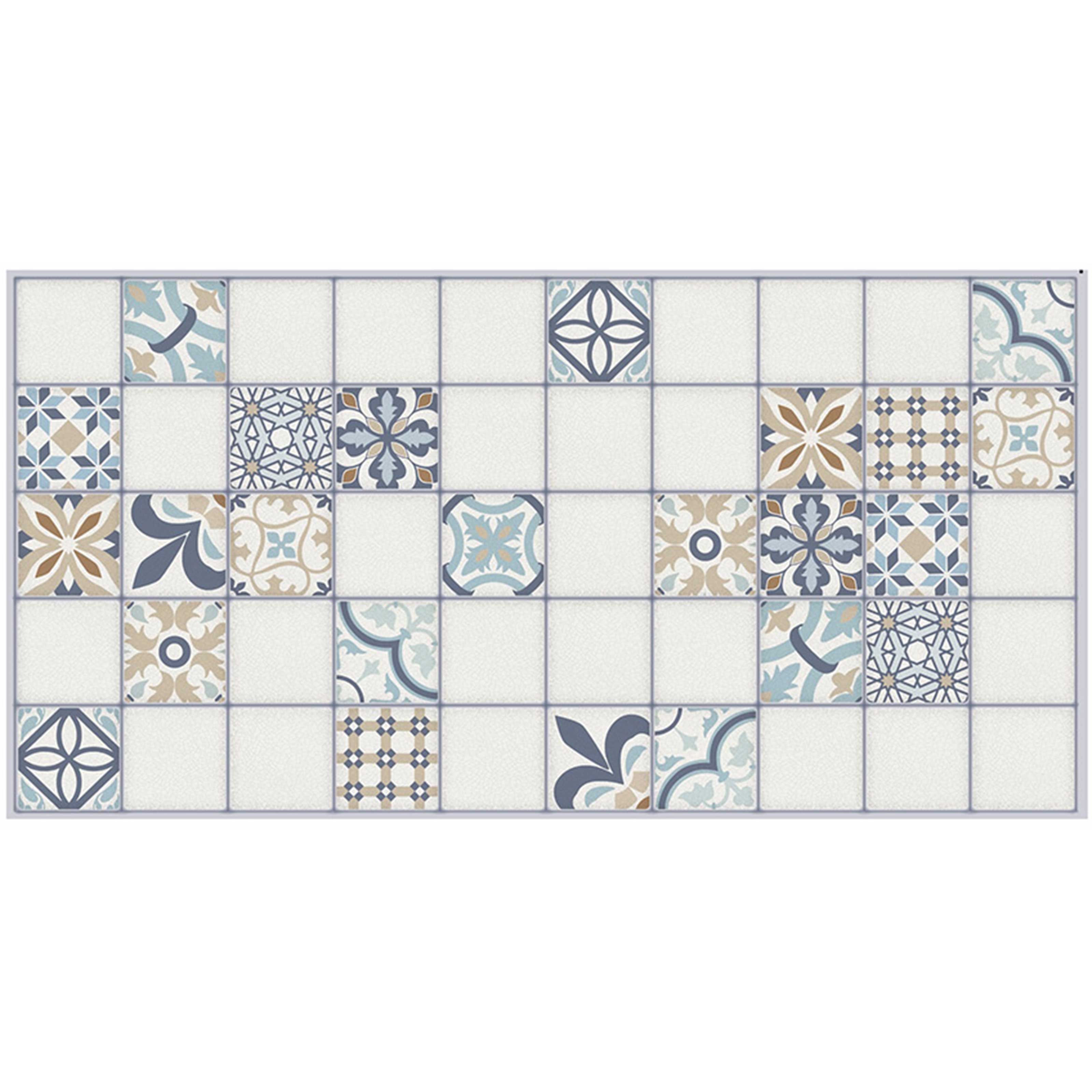 Pannelli 3D Rivestimento a parete in PVC effetto pietra, cementine, Maioliche, legno Realistici e isolanti. - 7307 (mis. 955x480mm)