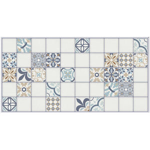 Pannelli 3D Rivestimento a parete in PVC effetto pietra, cementine, Maioliche, legno Realistici e isolanti. - 7307 (mis. 955x480mm)