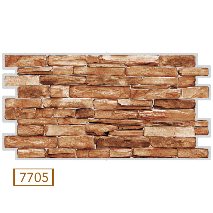 Pannelli 3D Rivestimento a parete in PVC effetto pietra,mattoni,ceramiche, legno Realistici e isolanti. - 7705 (mis.980x498mm)