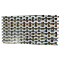 MAXI Pannelli 3D HI-RES Rivestimento a parete in PVC - MATTONCINI ORO - Realistici e isolanti.