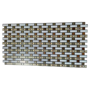 MAXI Pannelli 3D HI-RES Rivestimento a parete in PVC - MATTONCINI ORO - Realistici e isolanti.