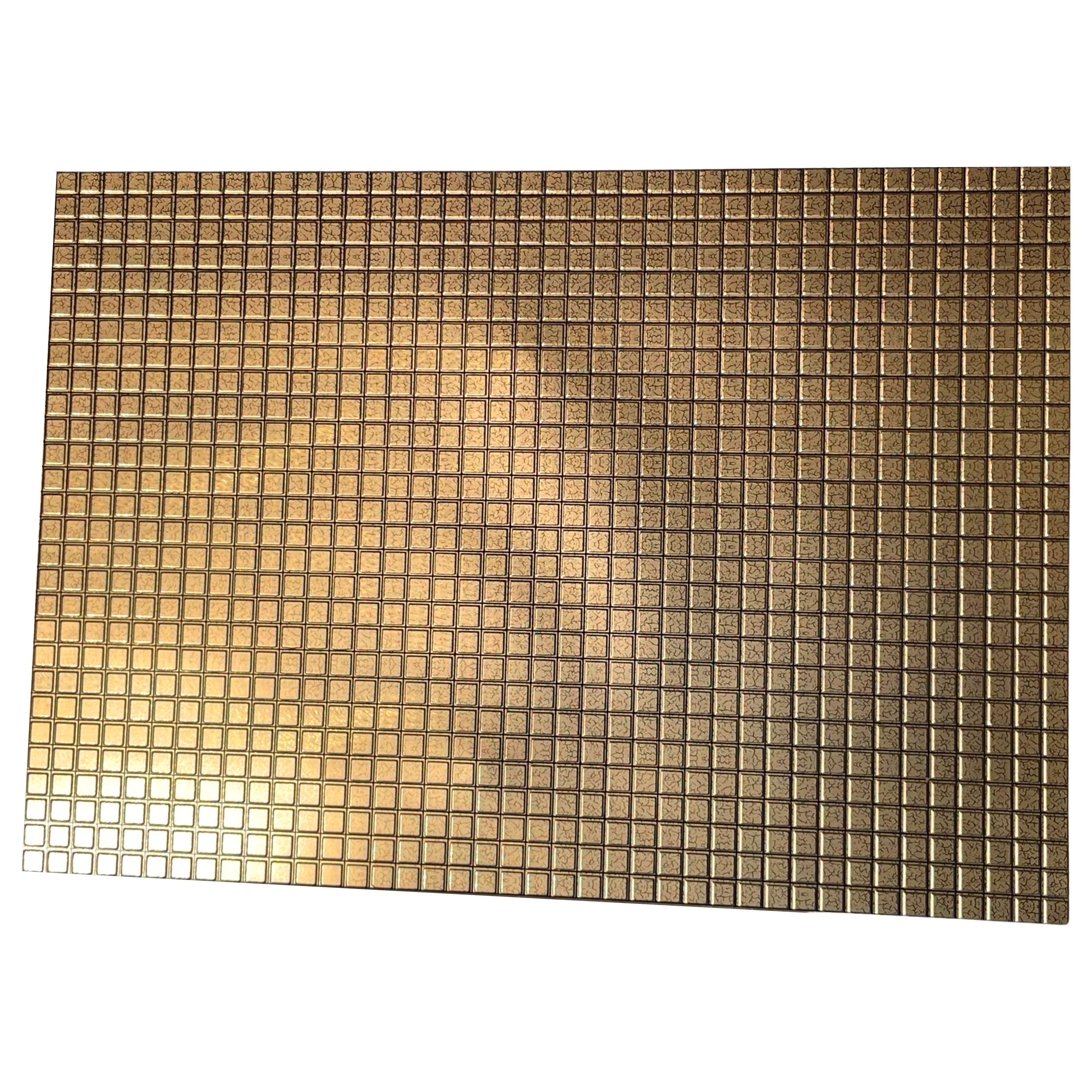 MAXI Pannelli 3D HI-RES Rivestimento a parete in PVC - MOSAICO ORO- Realistici e isolanti.