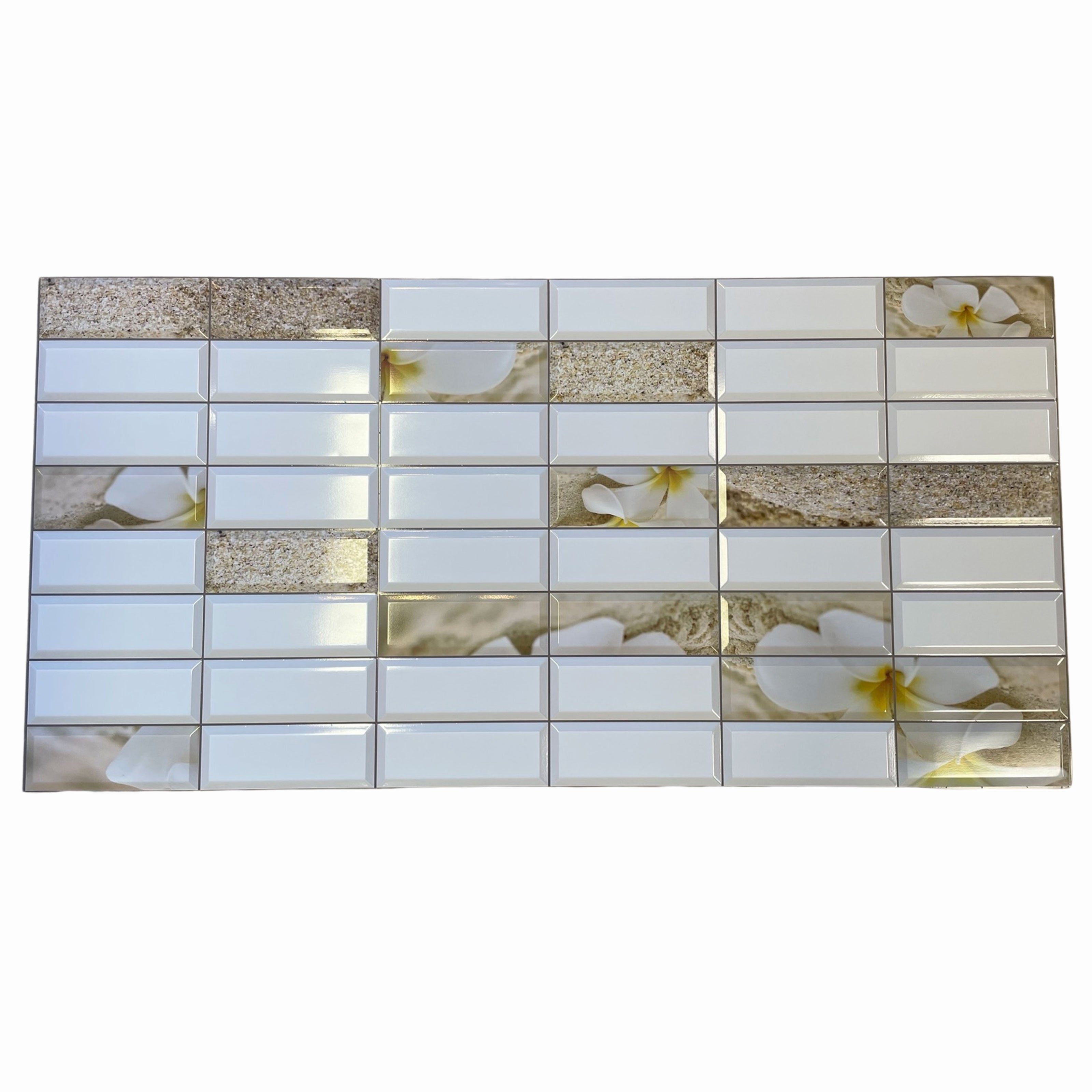 MAXI Pannelli 3D HI-RES Rivestimento a parete in PVC - PIASTRELLE ZEN- Realistici e isolanti.