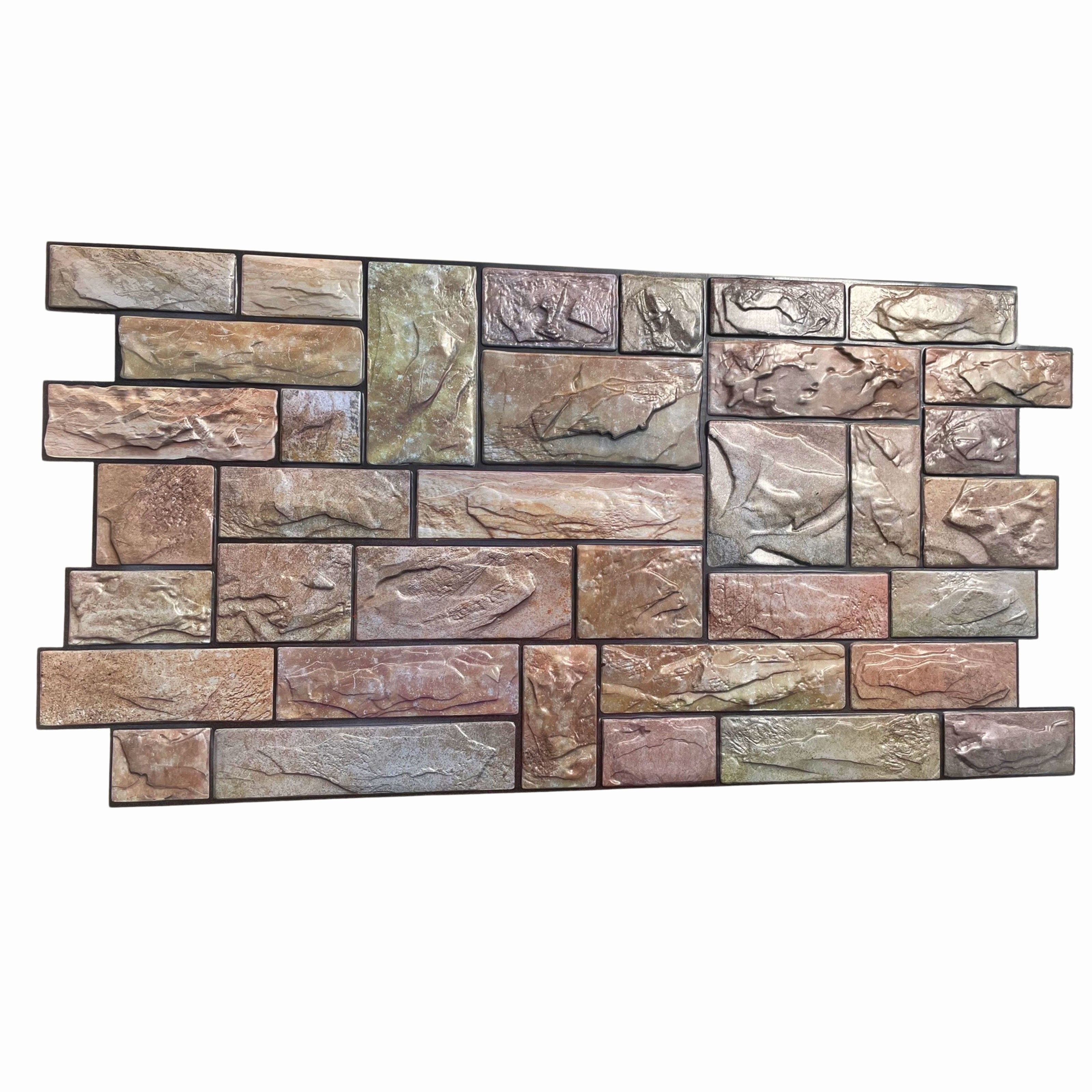 MAXI Pannelli 3D HI-RES Rivestimento a parete in PVC - PIETRA VIVA- Realistici e isolanti.