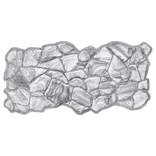 Pannelli 3D Rivestimento a parete in PVC effetto ARENARIA GRIGIA Realistici e isolanti.