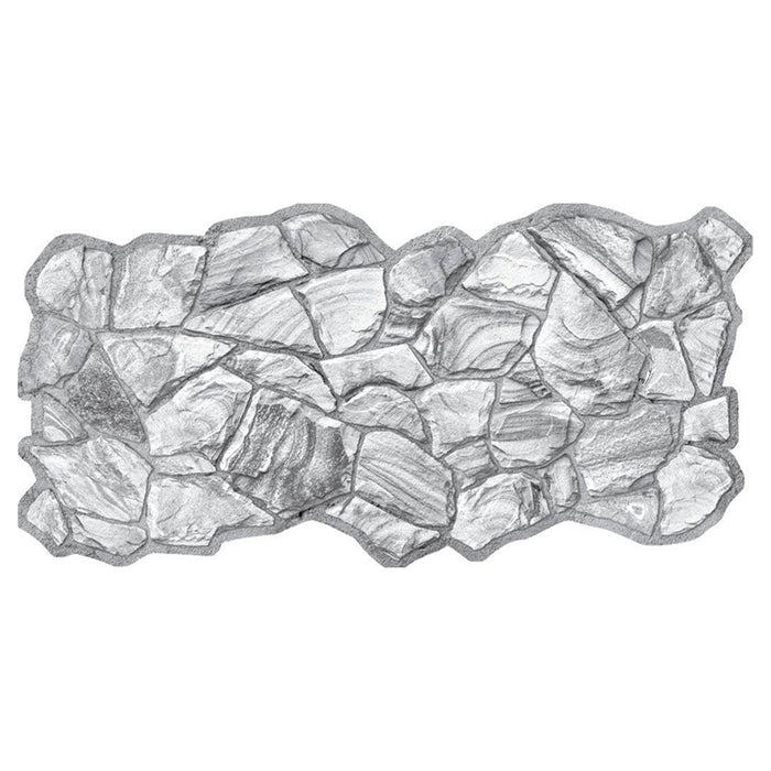 Pannelli 3D Rivestimento a parete in PVC effetto ARENARIA GRIGIA Realistici e isolanti.