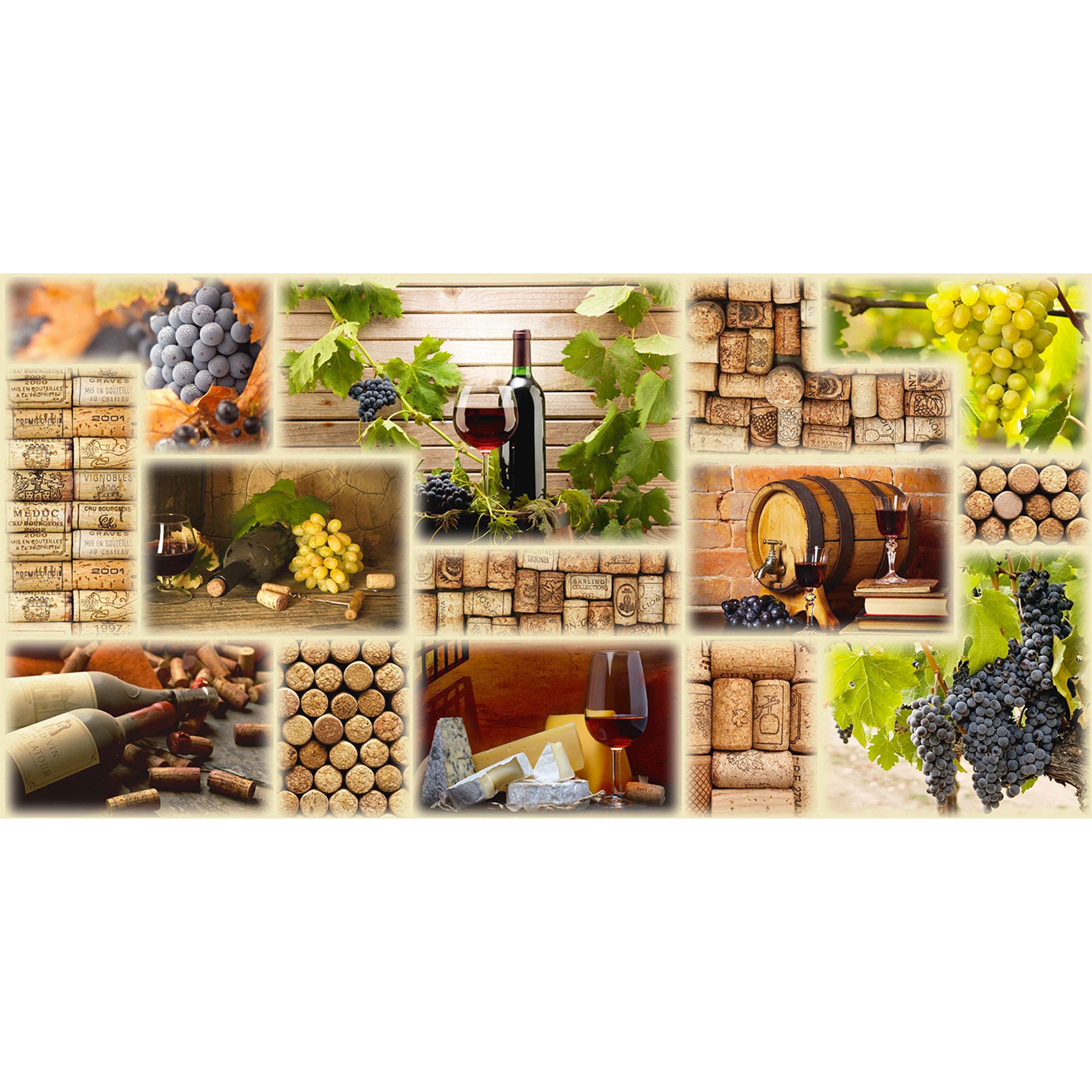 Pannelli 3D Rivestimento a parete in PVC effetto CANTINA DEI VINI Realistici e isolanti.