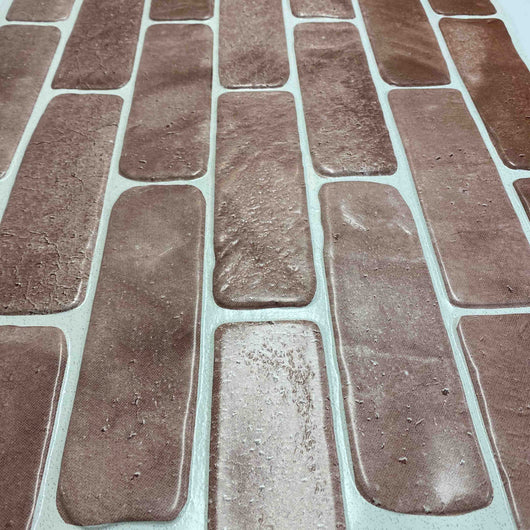 Pannelli 3D Rivestimento a parete in PVC effetto MATTONI ANTICHI Realistici e isolanti.