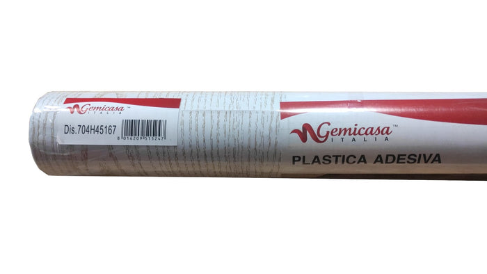 Rotolo 45cm x 15mt di pellicola adesiva effetto FRASSINO GRIGIO 3d HD per mura e mobili