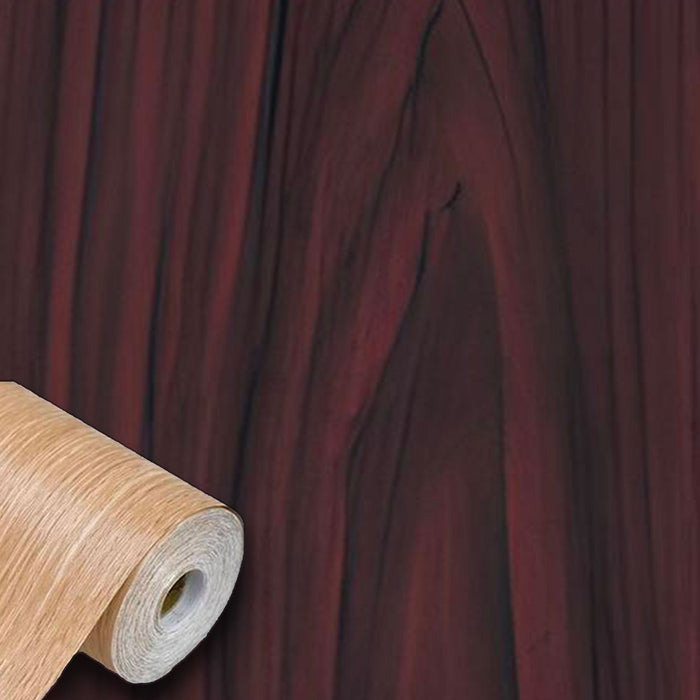 Rotolo 45cm x 15mt di pellicola adesiva effetto Legno RADICA MOGANO 3d HD per mura e mobili