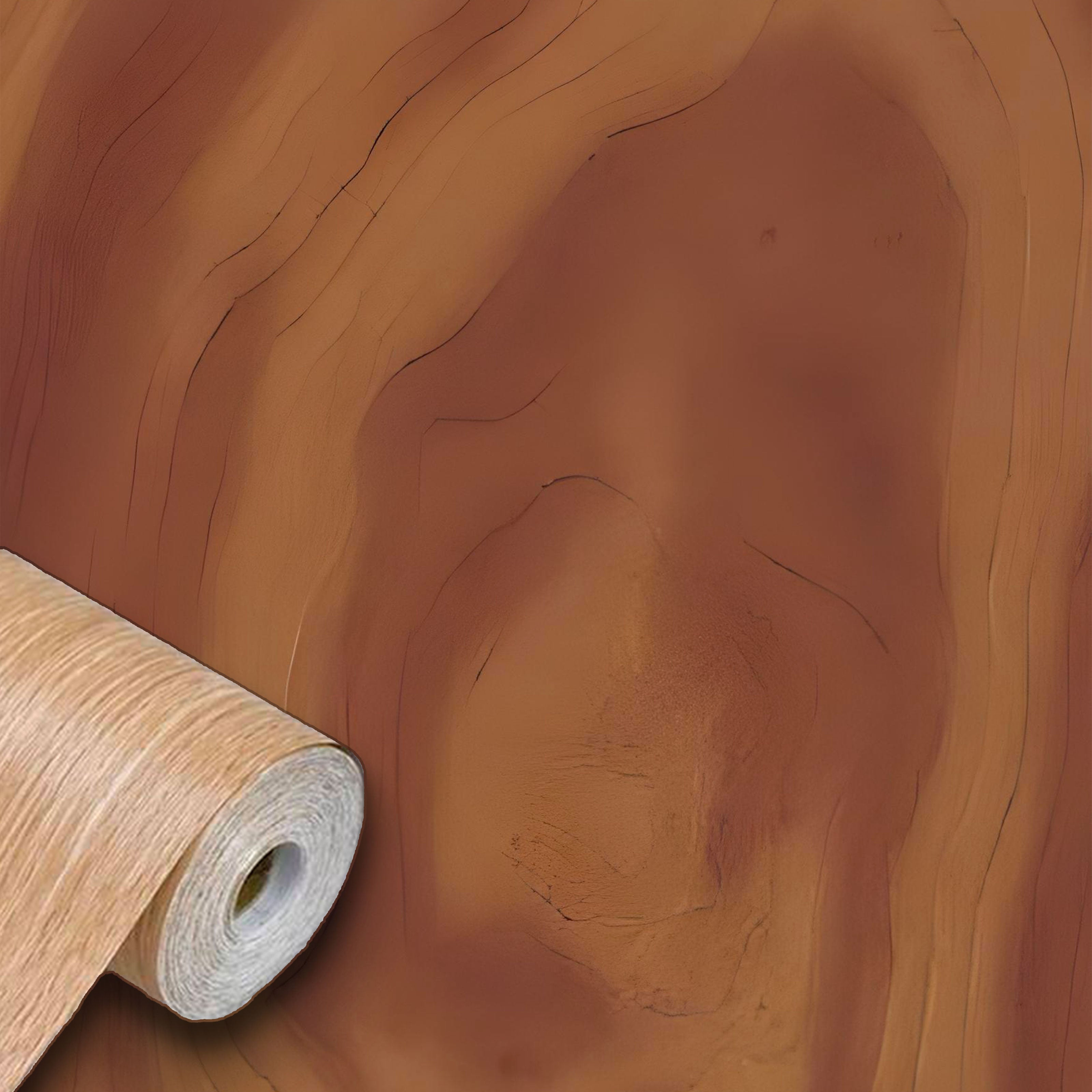 Rotolo 45cm x 15mt di pellicola adesiva effetto NOCE AMERICANO 3d HD per mura e mobili