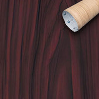 Rotolo 45cm x 2mt di pellicola adesiva effetto Legno RADICA MOGANO 3d HD per mura e mobili