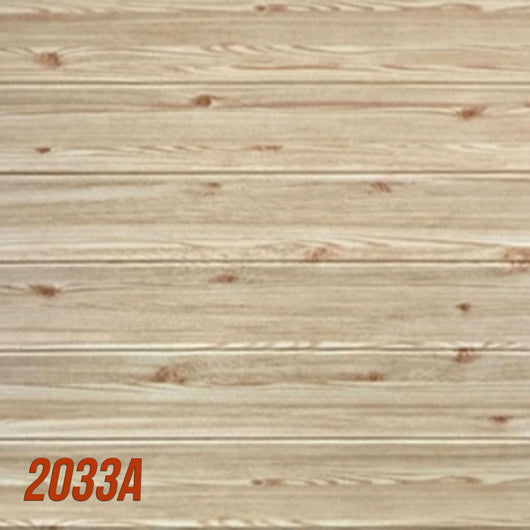 Pannelli 3D Autoadesivi in PE 70X70cm Mattoni o Legno Resistenti, isolanti, idrorepellenti, economici - LEGNO CHIARO 2033A