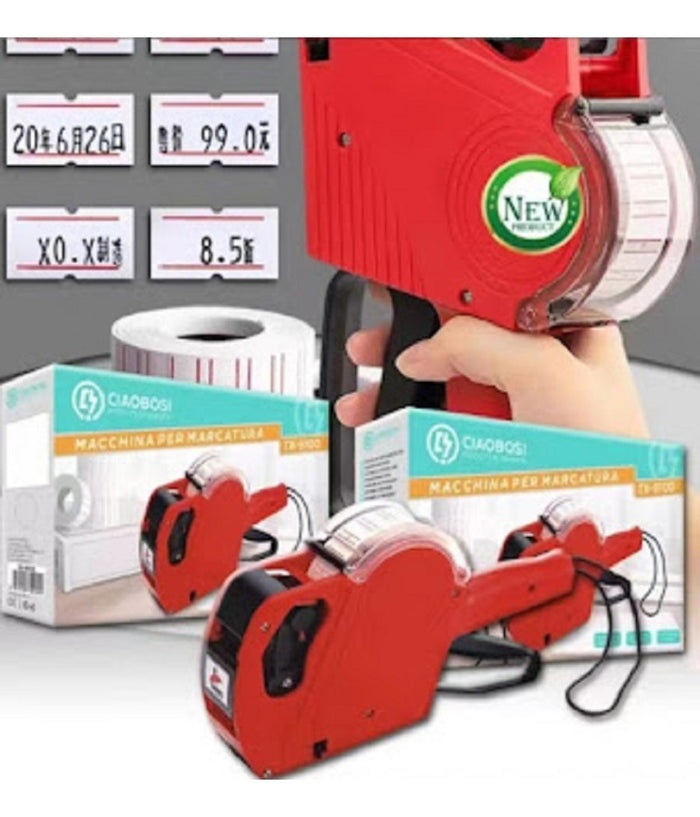 Etichettatrice Manuale Per Cartellini Prezzo A 8 Cifre Magazzino Negozio Tx-9100         