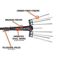 Etna Tremor 330 - Abbacchiatore Elettrico 12V Scuotitore per Olive 370W 1110 bpm con Asta Telescopica 330 cm