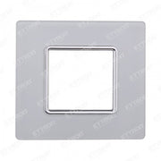 ETTROIT PLACCA VETRO 2P BIANCO compatibile matix bticino| MT84201 - ETTROIT