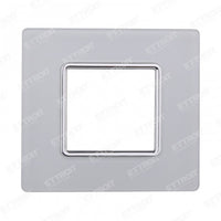 ETTROIT PLACCA VETRO 2P BIANCO compatibile matix bticino| MT84201 - ETTROIT