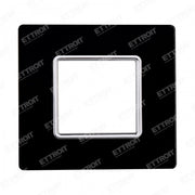 ETTROIT PLACCA VETRO 2P NERO compatibile matix bticino| MT84202 - ETTROIT