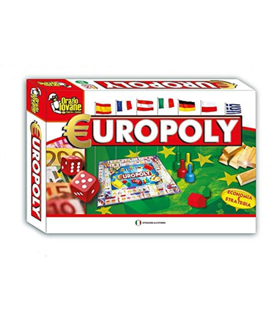Europoly Monopoly Gioco Di Società  Classico Gioco Da Tavolo Italiano         