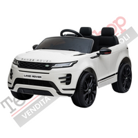 Auto Elettrica Macchina per Bambini LAND ROVER EVOQUE 12V con Monitor 4" Lettore Mp3 -Bianco