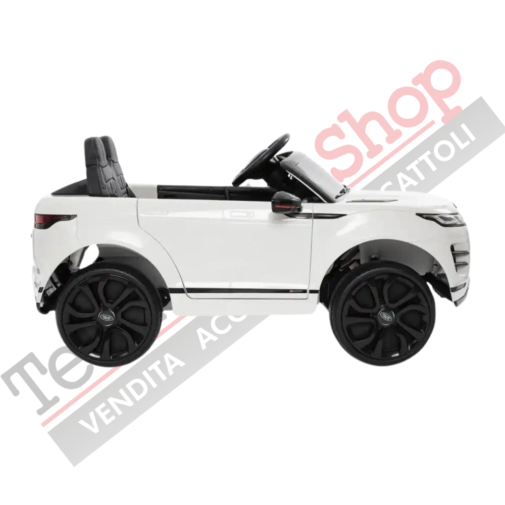 Auto Elettrica Macchina per Bambini LAND ROVER EVOQUE 12V con Monitor 4" Lettore Mp3 -Bianco