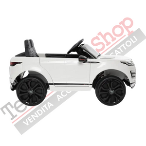 Auto Elettrica Macchina per Bambini LAND ROVER EVOQUE 12V con Monitor 4" Lettore Mp3 -Bianco