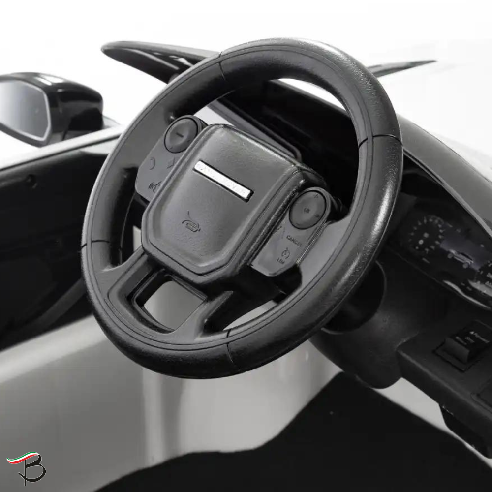 Auto Elettrica Macchina per Bambini LAND ROVER EVOQUE 12V con Monitor 4" Lettore Mp3 -Bianco