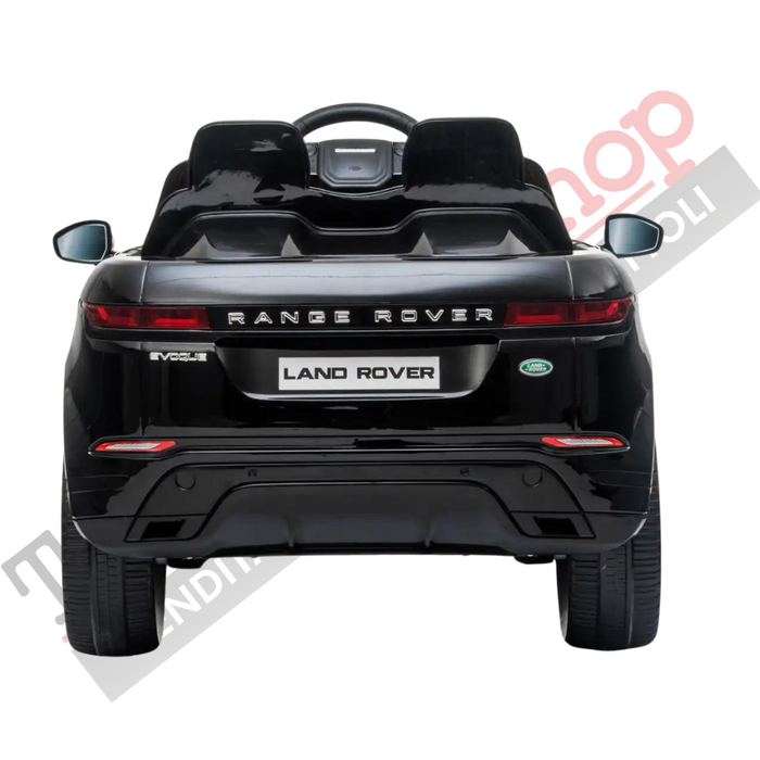 Auto Elettrica Macchina per Bambini LAND ROVER EVOQUE 12V con Monitor 4" Lettore Mp3 -Nero