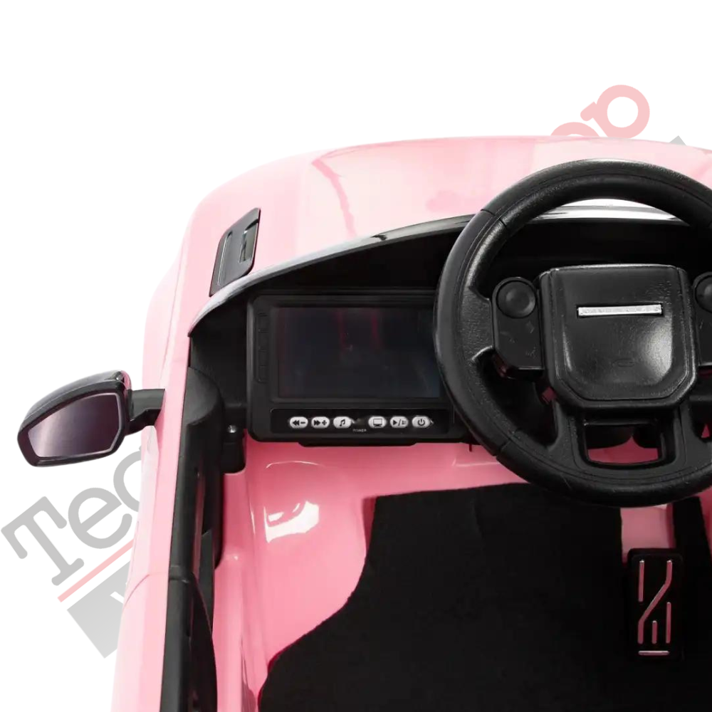 Auto Elettrica Macchina per Bambini LAND ROVER EVOQUE 12V con Monitor 4" Lettore Mp3 -Rosa