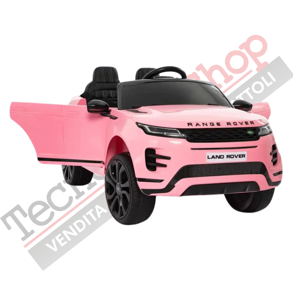 Auto Elettrica Macchina per Bambini LAND ROVER EVOQUE 12V con Monitor 4" Lettore Mp3 -Rosa
