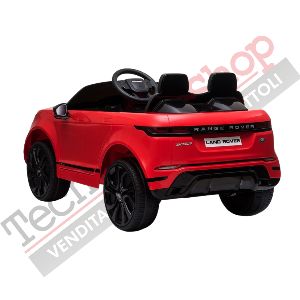 Auto Elettrica Macchina per Bambini LAND ROVER EVOQUE 12V con Monitor 4" Lettore Mp3 -Rosso
