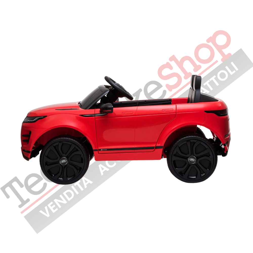 Auto Elettrica Macchina per Bambini LAND ROVER EVOQUE 12V con Monitor 4" Lettore Mp3 -Rosso