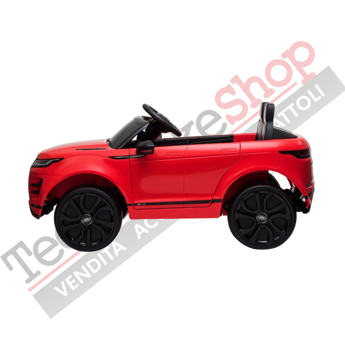 Auto Elettrica Macchina per Bambini LAND ROVER EVOQUE 12V con Monitor 4" Lettore Mp3 -Rosso