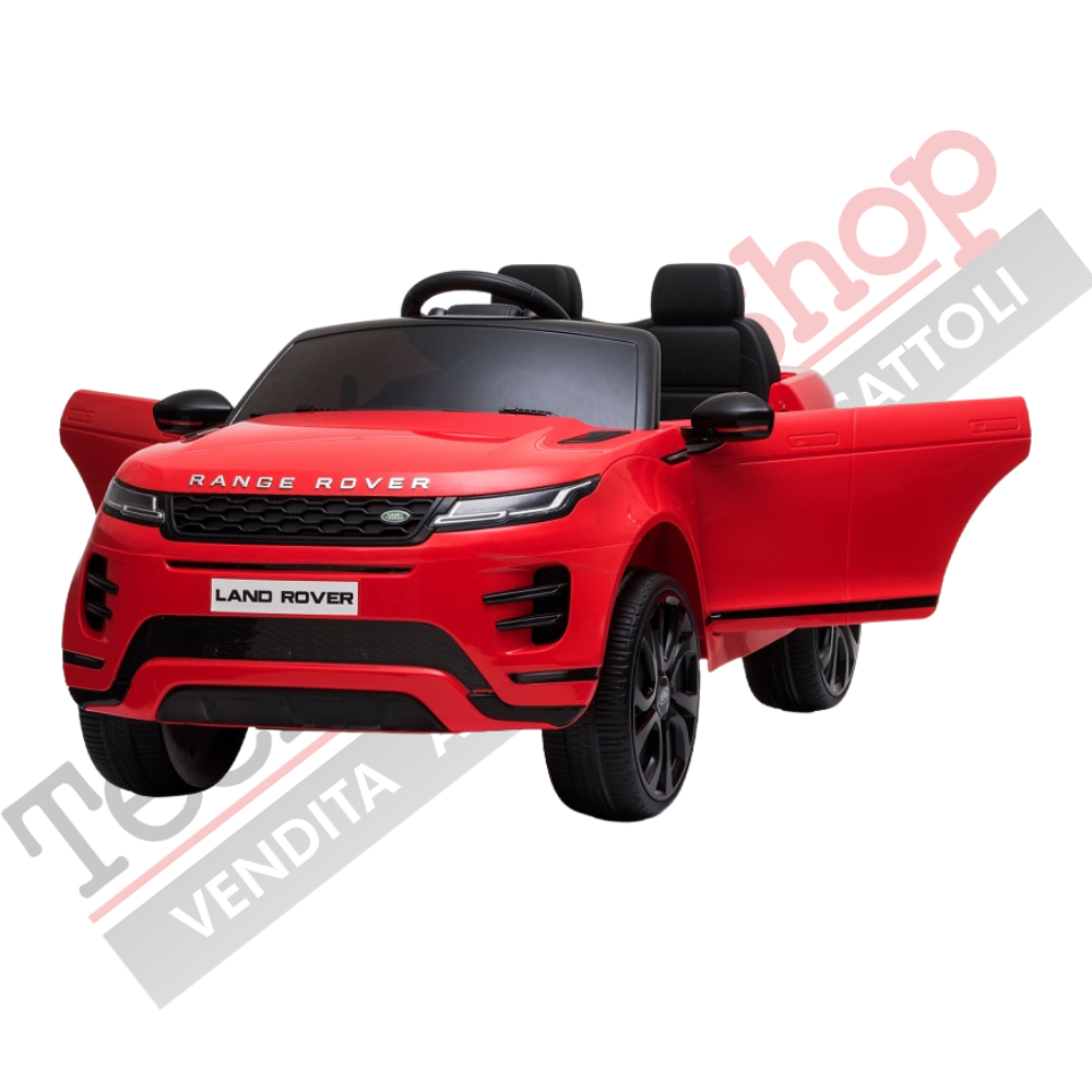 Auto Elettrica Macchina per Bambini LAND ROVER EVOQUE 12V con Monitor 4" Lettore Mp3 -Rosso