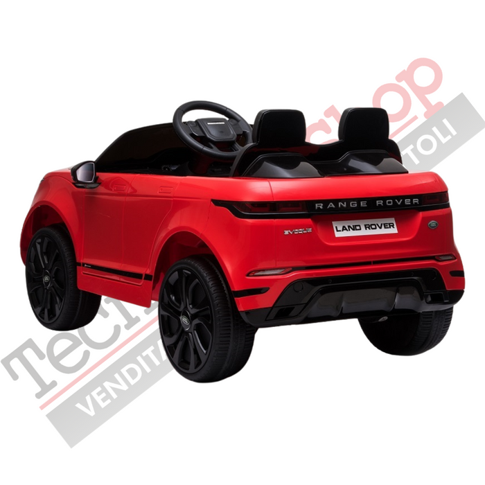 Auto Elettrica Macchina per Bambini LAND ROVER EVOQUE 12V con Monitor 4" Lettore Mp3 -Rosso