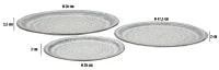 Vassoio Rox Set 3Px Cm Ø 56X2.5-47.5X2-38.5X2